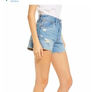 Madewell relaxed mid-length denim shorts size 30